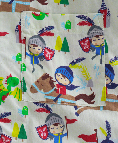 KNIGHT AND HORSE PRINT NIGHTSUIT
