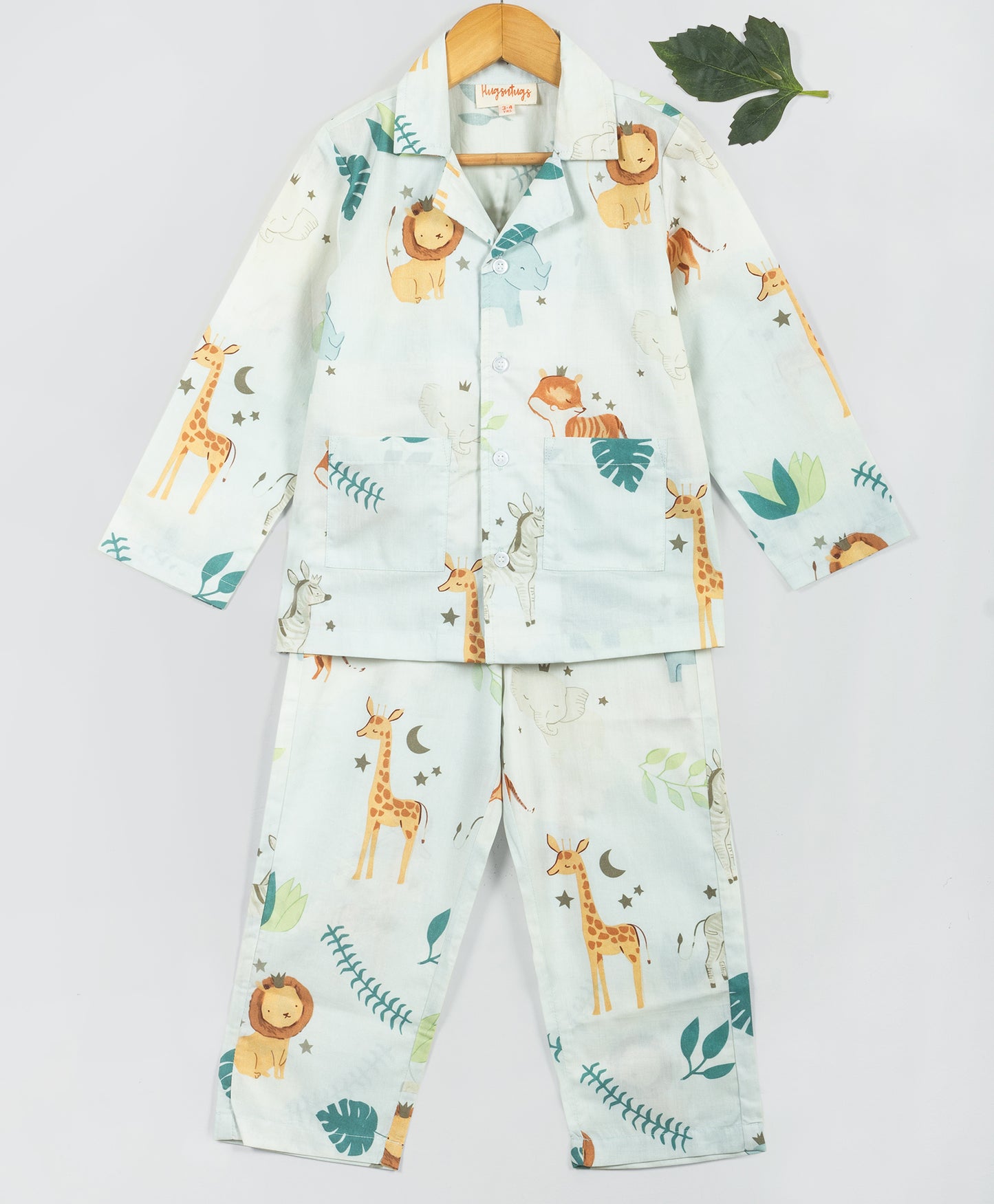 jungle pastel print nightsuit