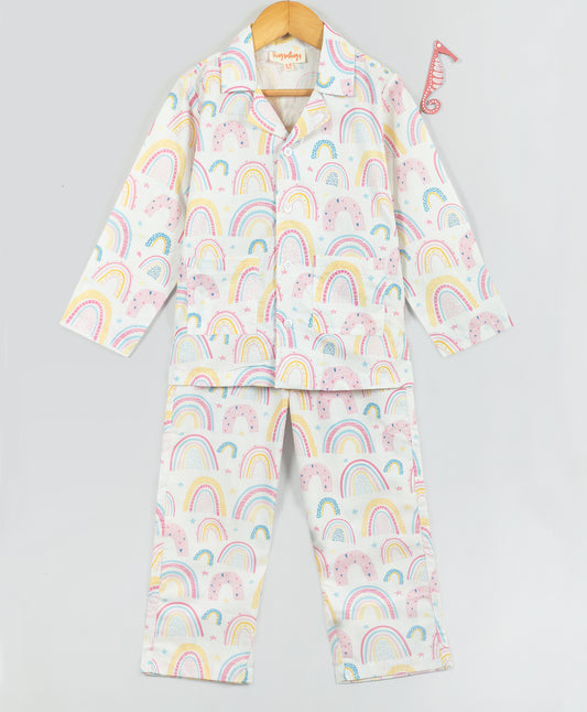 rainbow print nightsuit