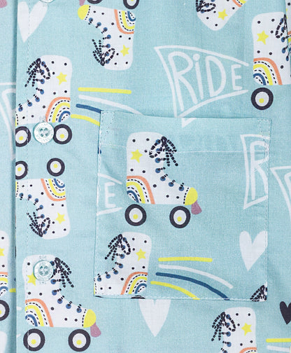 SKATES PRINT NIGHTSUIT