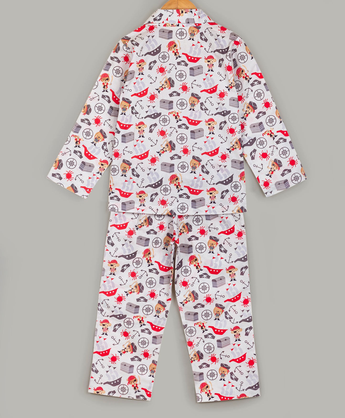 PIRATE AND SHIP PRINT NIGHTSUIT