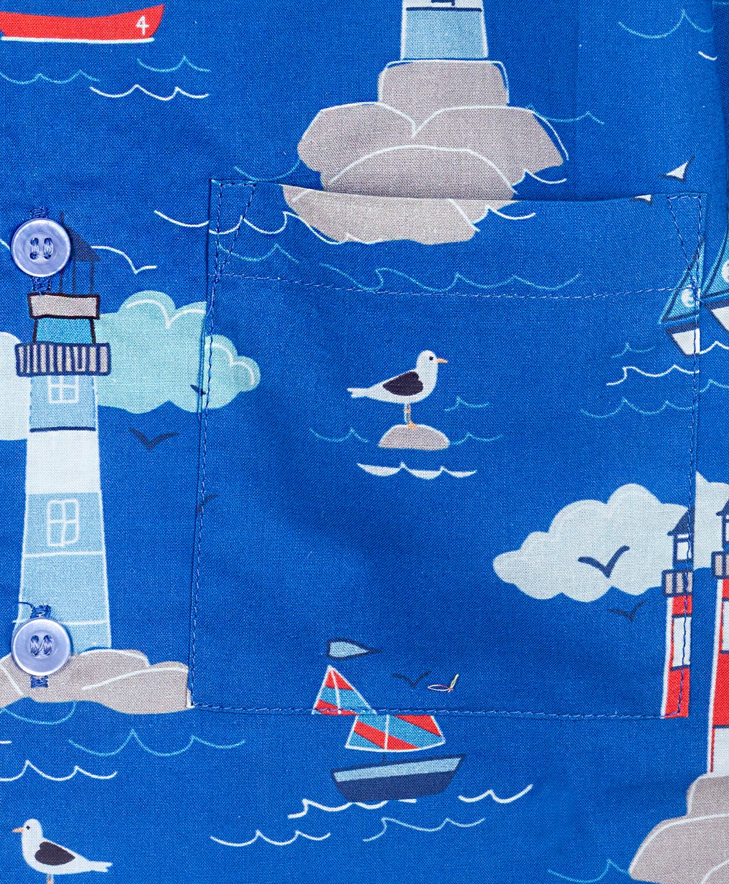 LIGHTHOUSE AND SHIP PRINT NIGHTSUIT