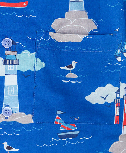 SHIP AND LIGHTHOUSE PRINT NIGHTSUIT