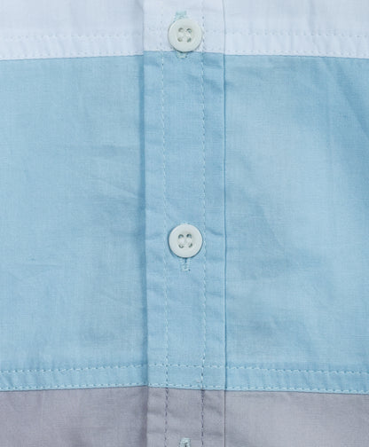 FULL SLEEVES SHIRT WITH COLOR BLOCKING